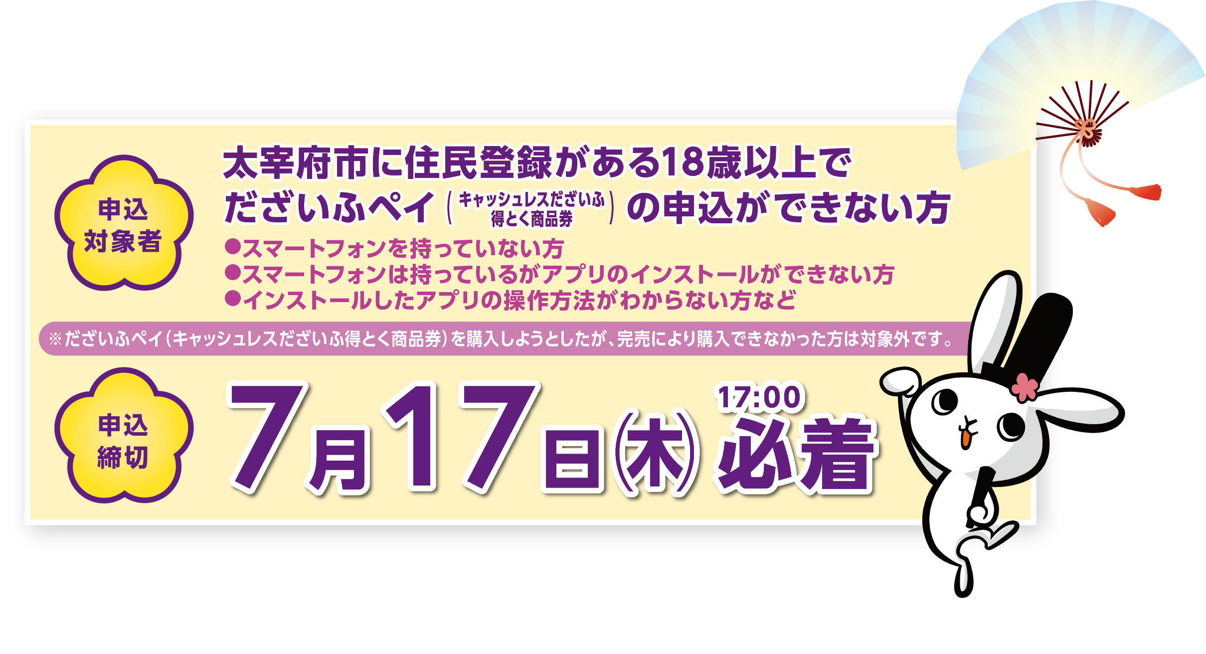 令和の都だざいふ紙ラク商品券応募について
